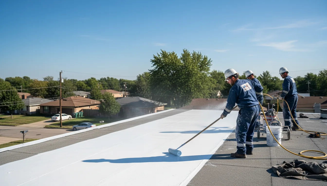 Commercial roof coating in Boyce, LA near me